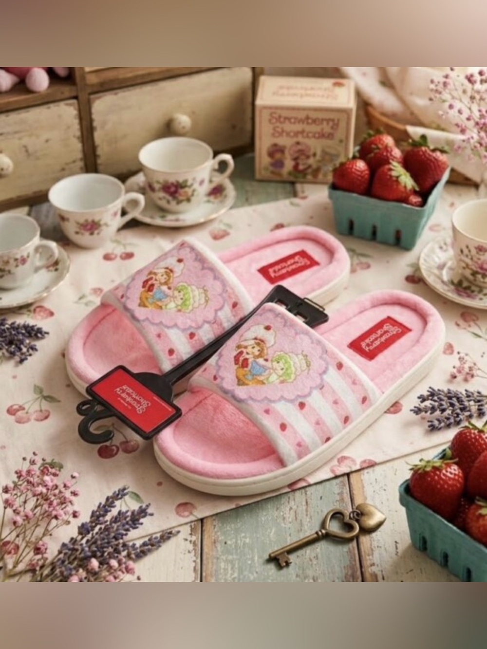 Slide Sandals with Princess Print size 8 women